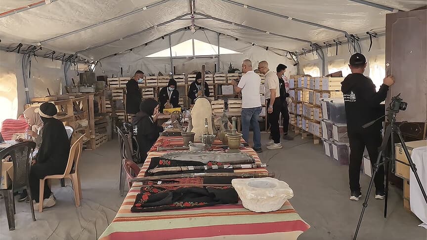 Gazze'de tarihi eserler, İsrail saldırılarından korunuyor