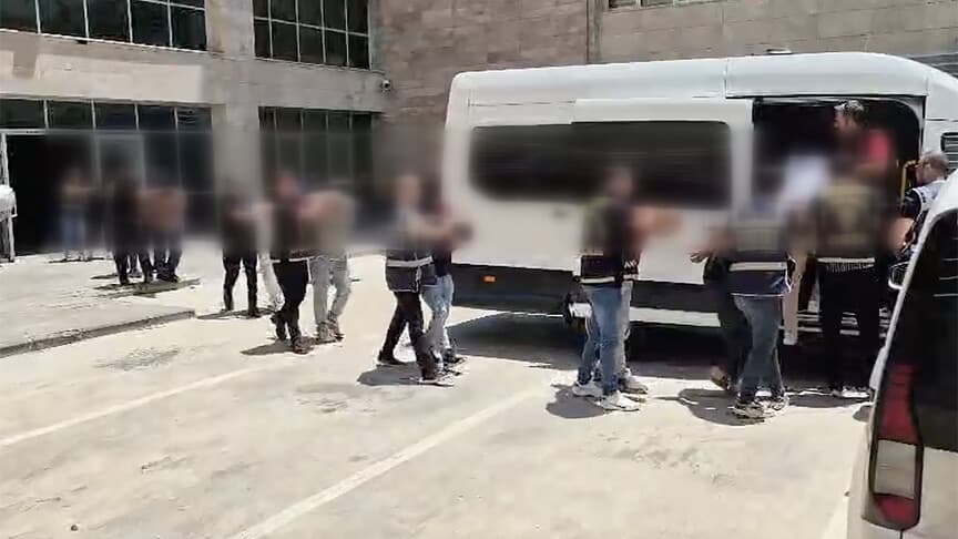 Konya'da 24 ilde suç örgütüne operasyon düzenlendi