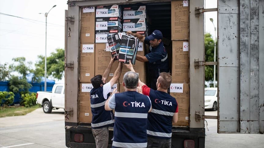 TİKA, Venezuela'ya deprem yardımı olarak 2 kamyon malzeme gönderdi