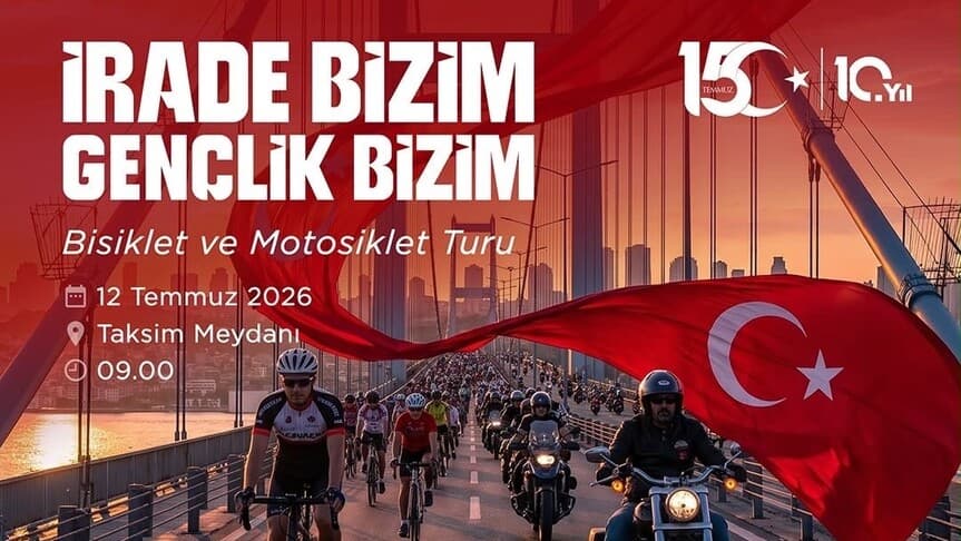 İstanbul'da 15 Temmuz için bisiklet turu yapılacak