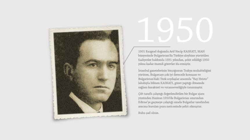 MİT, 1950'de şehit olan Kaskatı'nın fotoğrafını paylaştı
