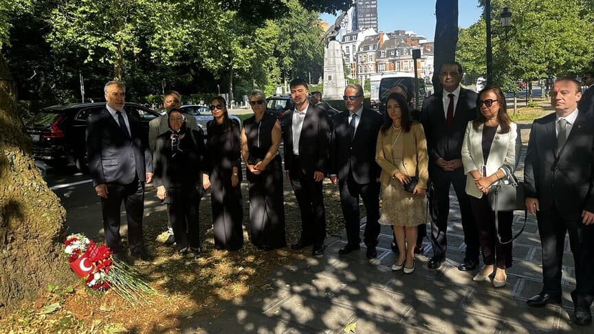 Dursun Aksoy, Brüksel'de şehit oluşunun 43. yıl dönümünde anıldı