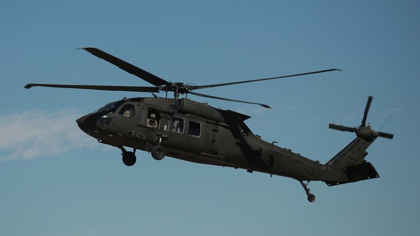 ABD'de askeri helikopter acil olarak Washington'a iniş yaptı