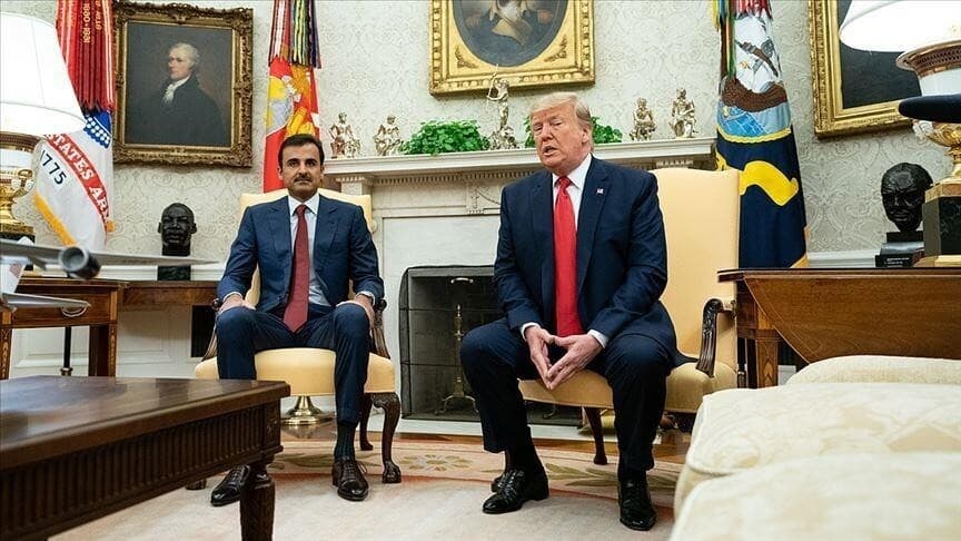 Trump, Katar Emiri Şeyh Temim'e taziye telefonu açtı