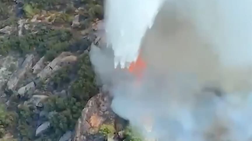 Muğla'da orman yangınına havadan ve karadan müdahale ediliyor