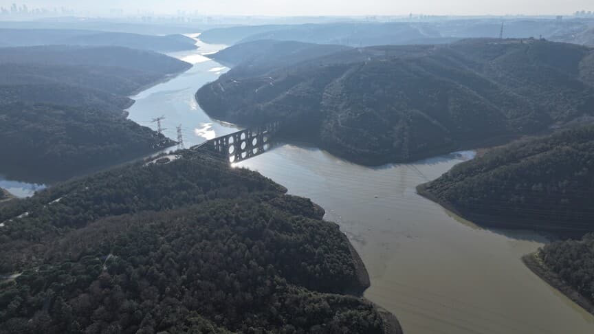 İstanbul'daki barajların doluluk oranı yüzde 59,71'e düştü