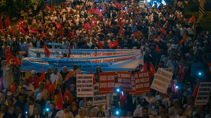 Ankara'da 15 Temmuz Demokrasi ve Milli Birlik Günü korteji yapıldı