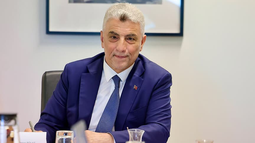 Bakan Bolat, Brüksel'de AB'ye ticaret ve yatırım politikası önerdi