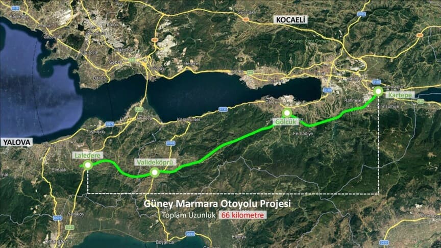 Güney Marmara Otoyolu Projesi'nin imar planı değişiklikleri askıya alındı