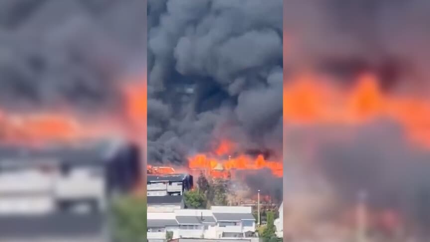 Norveç'te konut sitesinde yangın, çok sayıda ev zarar gördü