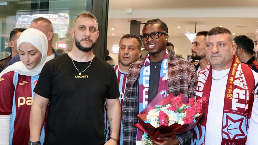 Trabzonspor'un yeni transferi Sidny Lopes Cabral Trabzon'a ulaştı