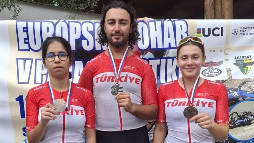 Milli para bisikletçiler Avrupa Kupası'nda ilk madalyalarını kazandı