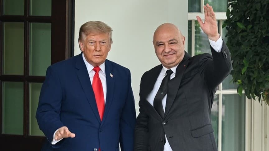 Lübnan Cumhurbaşkanı Avn, Trump ile barış görüşmesi yaptı