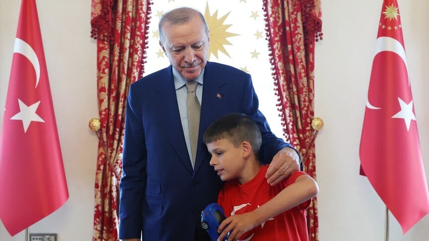 Cumhurbaşkanı Erdoğan, Joshua Harris'i kabul etti