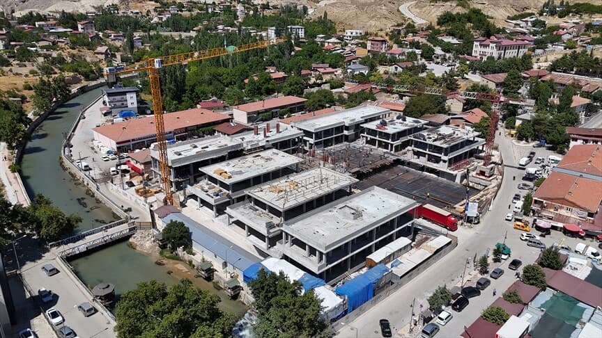 Darende Çarşısı'nın yeniden inşası yıl sonunda tamamlanacak
