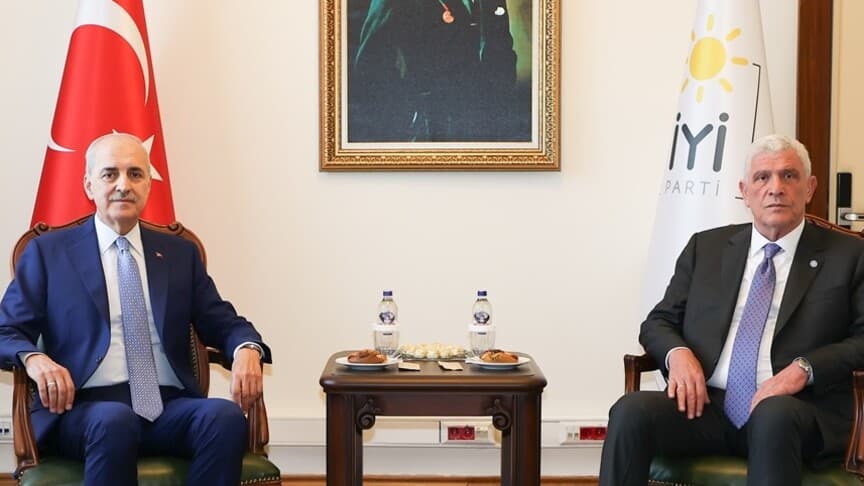 TBMM Başkanı Kurtulmuş, İYİ Parti Lideri Dervişoğlu ile buluştu