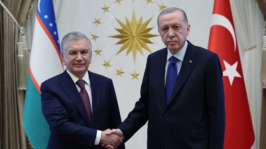 Cumhurbaşkanı Erdoğan, Özbekistan Cumhurbaşkanı Mirziyoyev ile telefonla görüştü