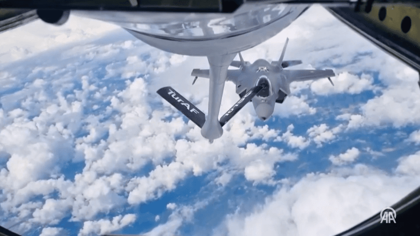 Türk Hava Kuvvetleri, Danimarka F-35 uçağına havada yakıt ikmali yaptı