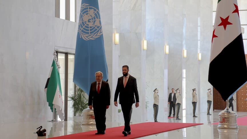 Guterres Suriye'de kritik diplomasi yürüttü