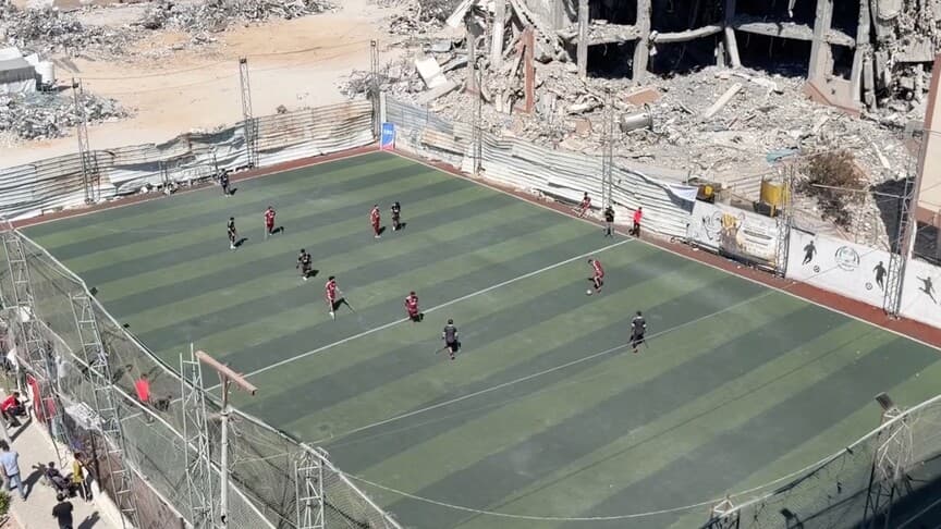 Gazze'deki ampute futbolcular dostluk maçıyla umut yaydı