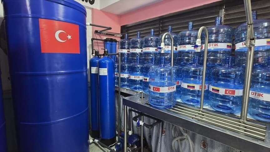 Venezuela'daki AFAD çadır kentine günlük 18 bin litre içme suyu tesisi kuruldu