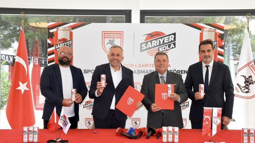 Samsunspor, Sarıyer Kola ile konç sponsorluk anlaşması yaptı