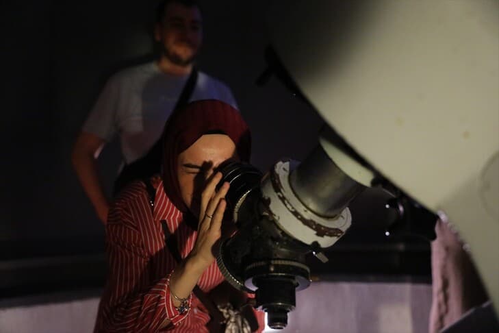 Ankara Üniversitesi'nde gökyüzü tutkunları bir araya geldi