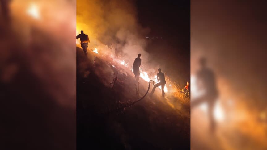 Loznani köyündeki yangın kontrol altına alındı