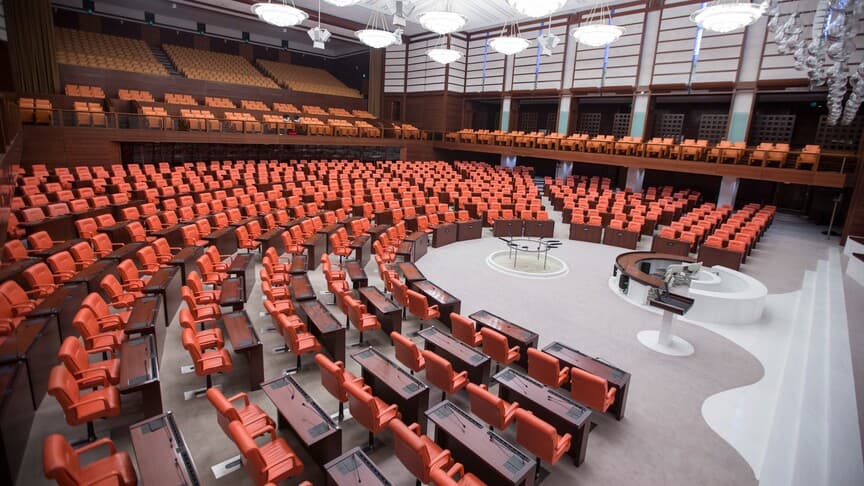 TBMM'de sandalye dağılımı güncellendi