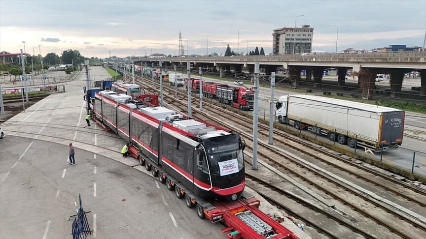 Samsun'a ikinci tramvay teslim edildi