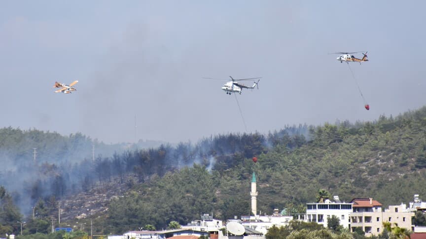 Muğla'daki açık alan yangınlarının yüzde 70'i insan kaynaklı