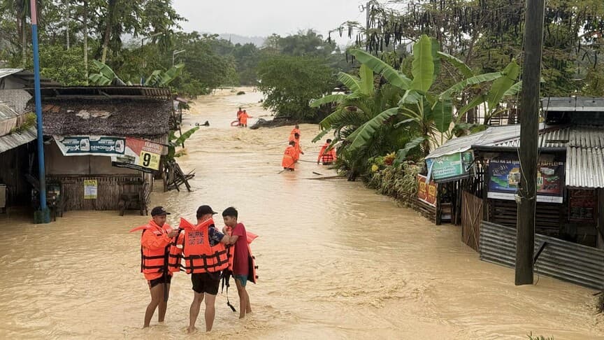 Filipinler'de tropikal siklon ve muson yağmurları 23 can aldı