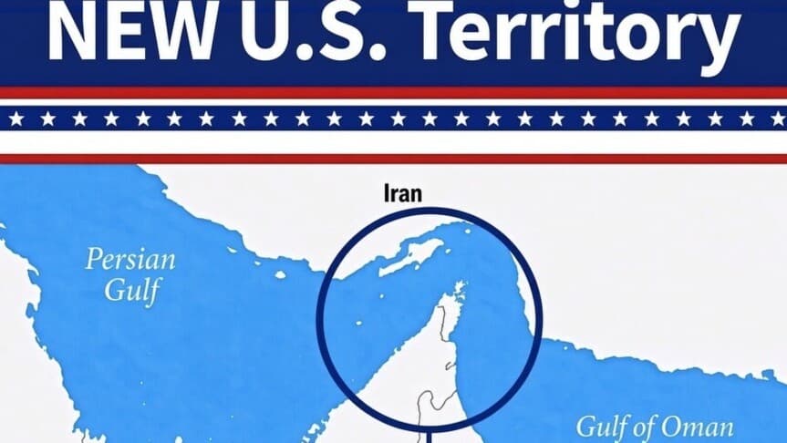 Trump, Hürmüz Boğazı'nı ABD toprağı olarak gösteren harita paylaştı