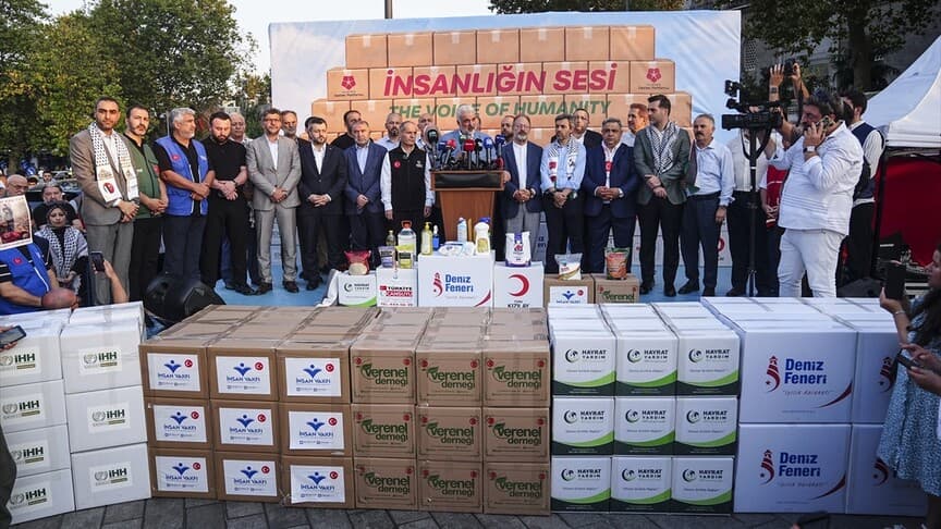 Üsküdar'da Gazze'ye destek etkinliği düzenlendi