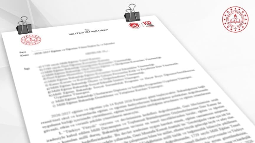 MEB, 2026-2027 eğitim yılına dair genelge yayımladı