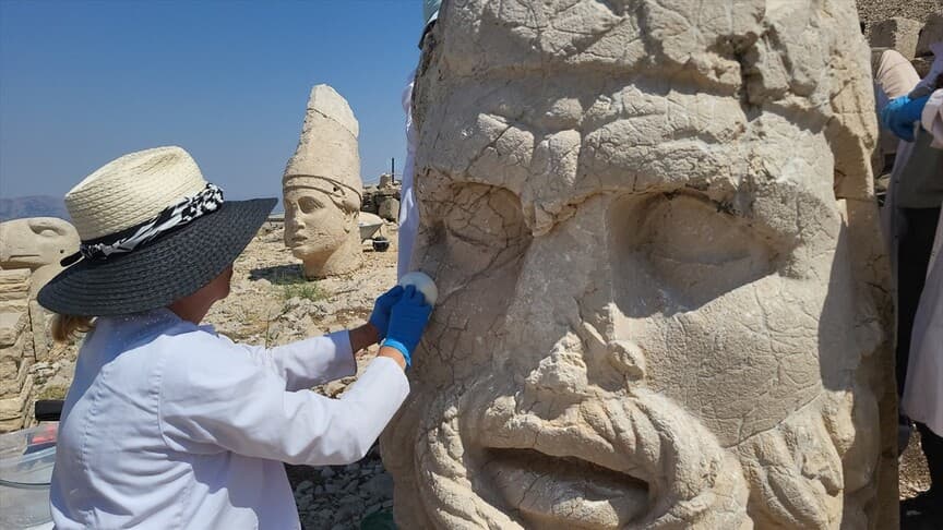 Nemrut Dağı'ndaki eserler nanoteknoloji ile korunuyor