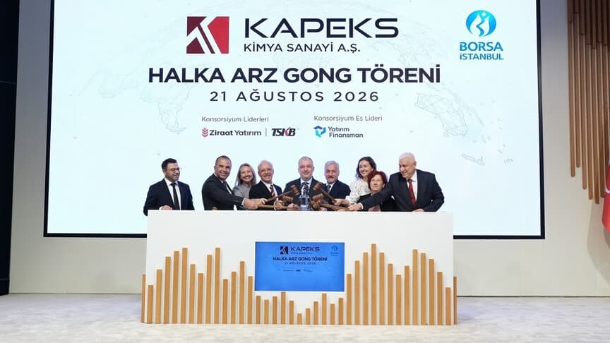 Kapeks Kimya Sanayi AŞ, Borsa İstanbul'da işlem görmeye başladı