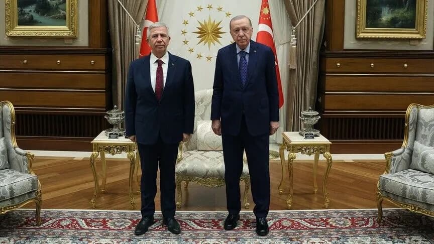 Cumhurbaşkanı Erdoğan, Mansur Yavaş'ı kabul etti