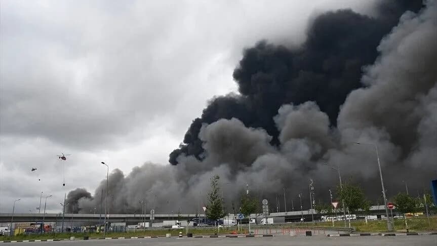 Moskova Petrol Rafinerisi, Ukrayna'nın İHA saldırısında hasar gördü