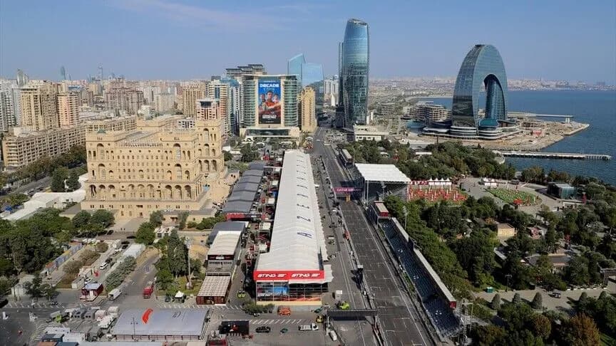 Bakü sokakları 2026 Formula 1 için pist haline getirildi