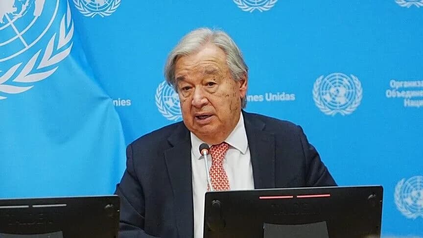 Guterres: İki devletli çözüm için destek sözlerden öteye geçmeli