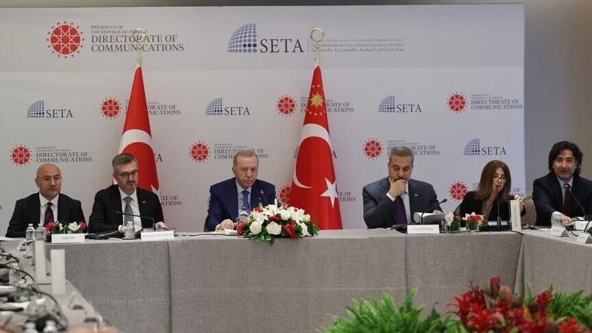 Cumhurbaşkanı Erdoğan, ABD'li düşünce kuruluşlarıyla görüştü