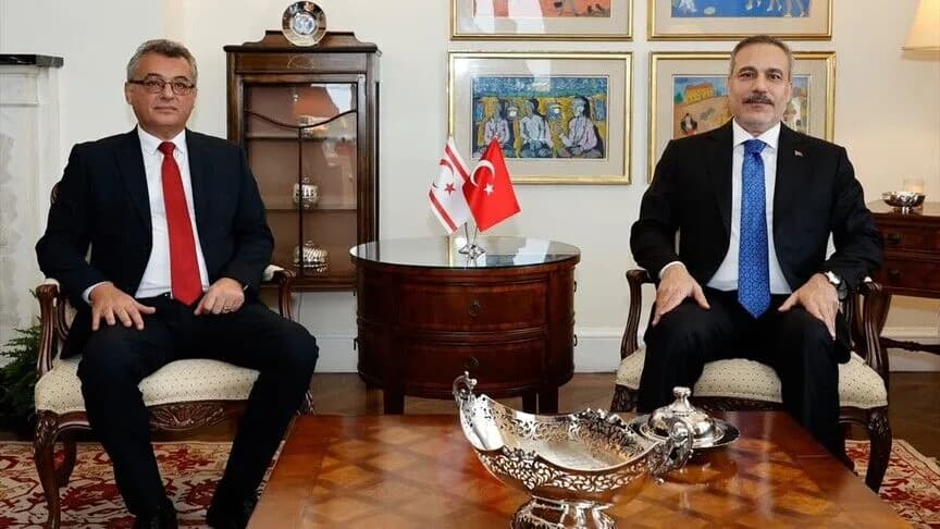 Dışişleri Bakanı Fidan, KKTC liderleriyle görüştü
