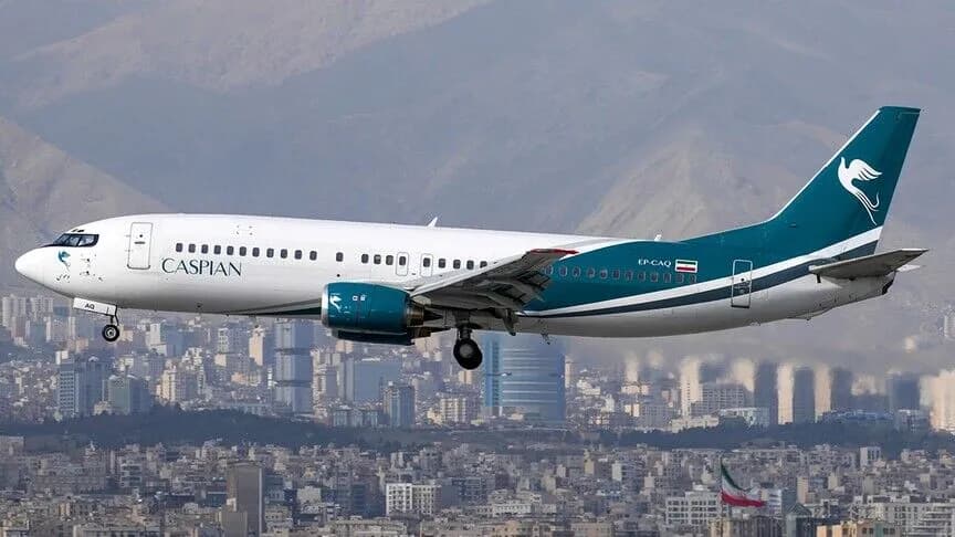 Caspian Airlines'e ait yolcu uçağı borç nedeniyle seferden çekildi