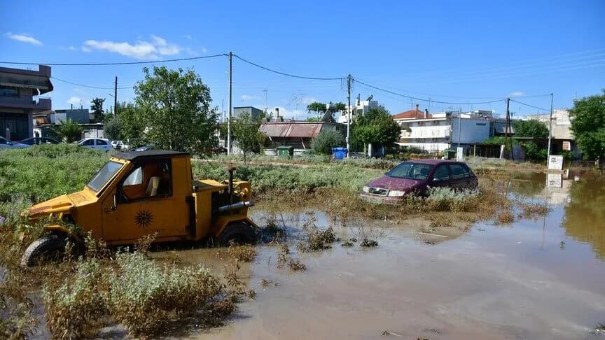 Yunanistan'ın güneyinde aşırı yağışlar üçüncü gününü dolduruyor