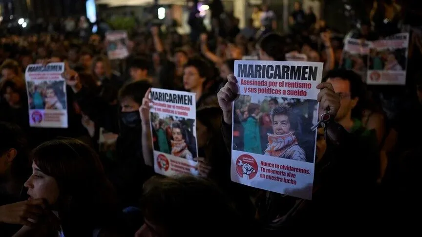 İspanya'daki konut krizinin simgesi Mari Carmen 87 yaşında hayatını kaybetti