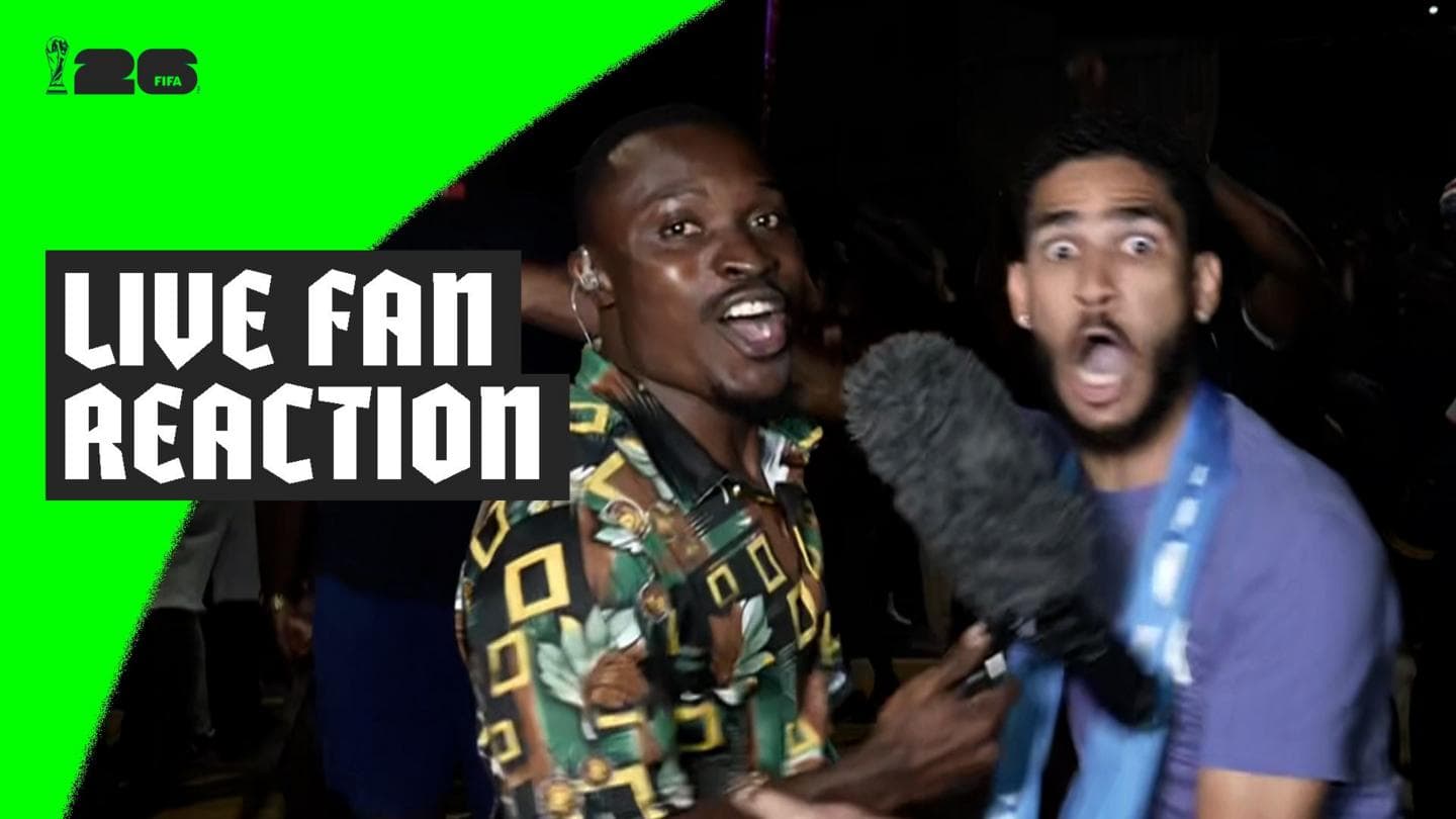 Cape Verde Fan Celebrates Historic World Cup Goal During BBC News Interview