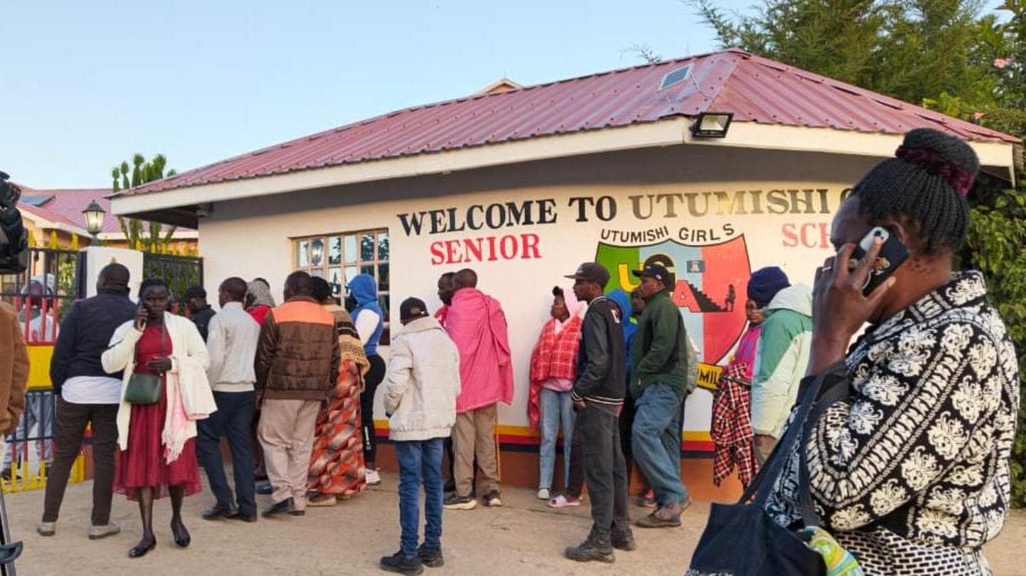 Sixteen students die in school fire in Kenya, according to local police reports