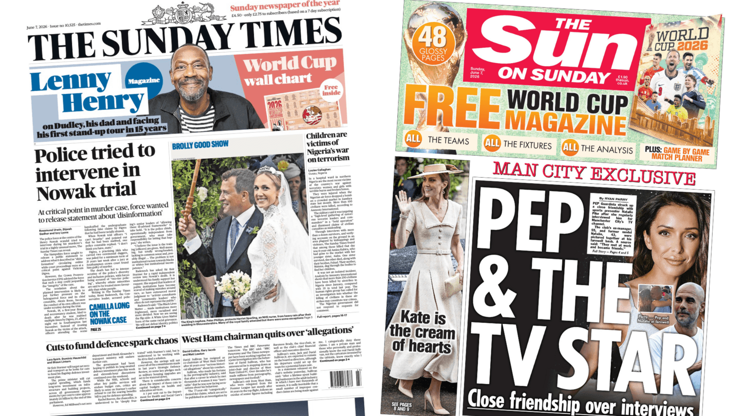 The Papers: 'Cuts to fund defence spark chaos' and 'Kate the cream of hearts'
