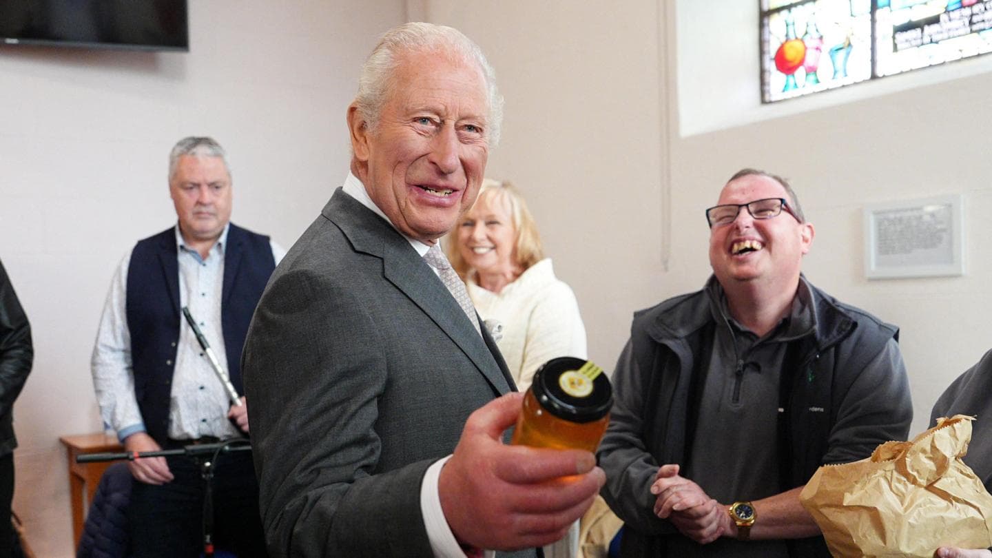 King Charles Jokes About Bird Dropping Incident During Northern Ireland Visit